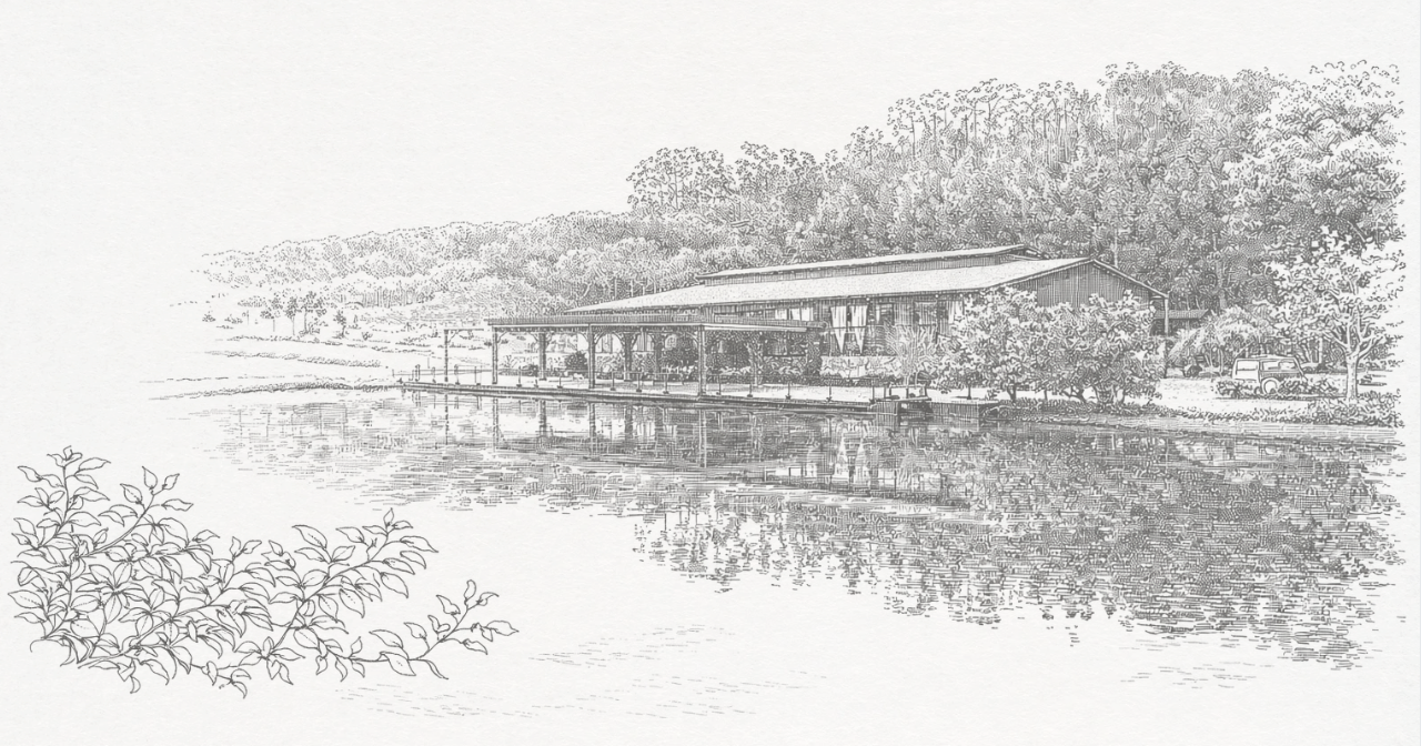 Ilustração do Terras de Clara, o local do casamento