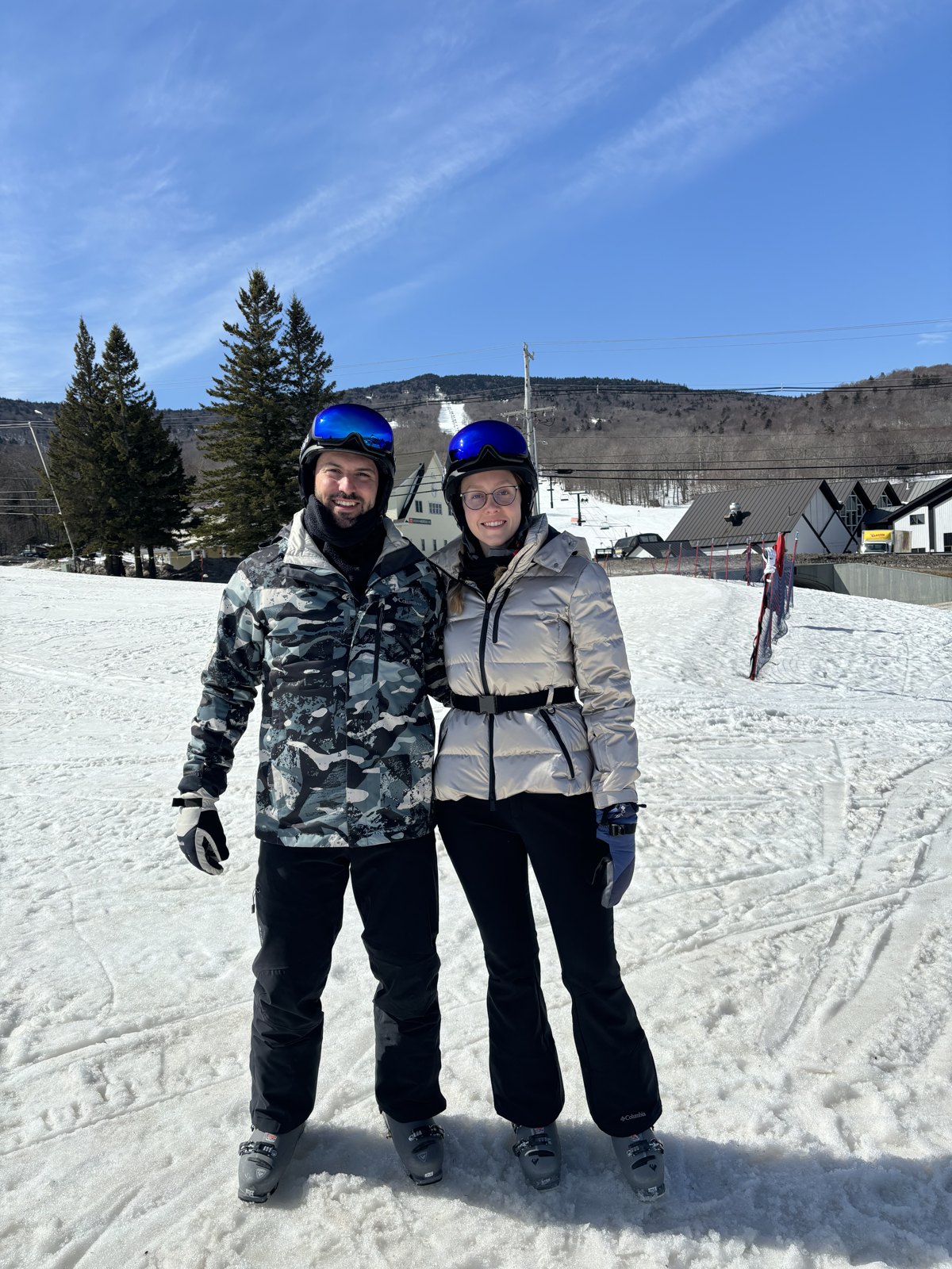 Isabella e Pedro na neve